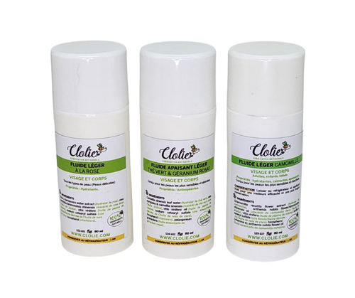 Fluides (Rose/ Thé vert/ Camomille)