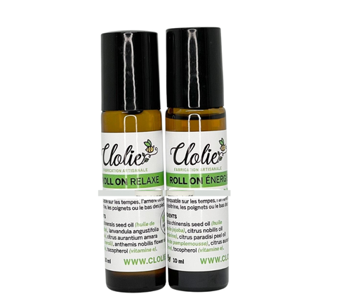 Synergie en applicateur à bille/ Roll on Relaxe/ Énergie