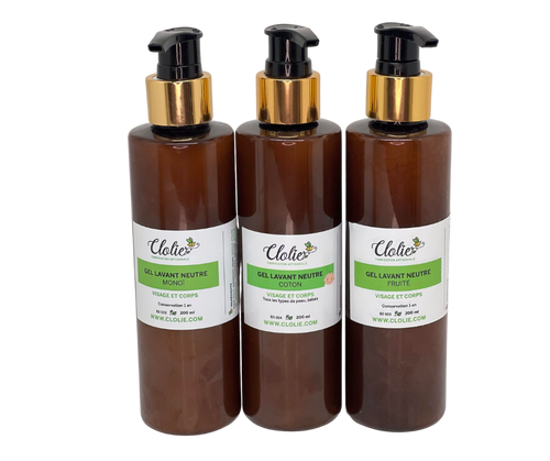 Gel Lavant Neutre (Monoï, Fruité, Coton)