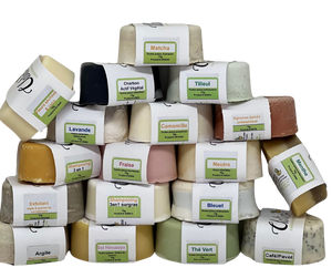Lot de savons (1 kilo ou sac 6 savons)