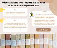 Lingot savon +/- 500g